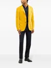 Boglioli Garment Dyed Velvet K-jacket In Yellow