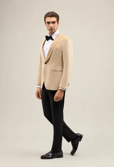 Boglioli Velvet Milano Tuxedo Jacket In Beige