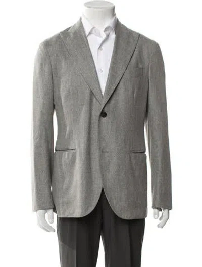 Pre-owned Boglioli Virgin Wool Blazer In Grey