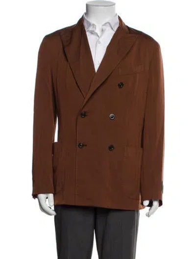 Pre-owned Boglioli Virgin Wool Blazer W/ Tags In Brown