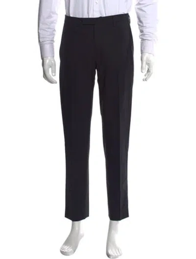 Pre-owned Boglioli Virgin Wool Dress Pants In Black