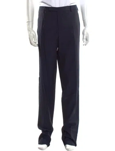 Pre-owned Boglioli Virgin Wool Dress Pants In Blue