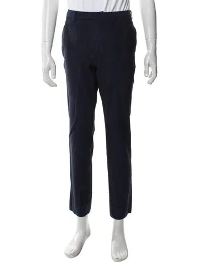 Pre-owned Boglioli Virgin Wool Dress Pants In Blue