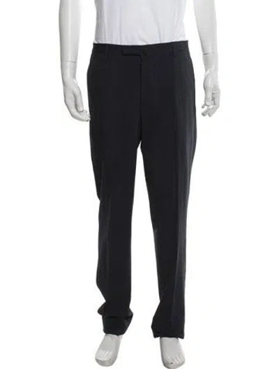 Pre-owned Boglioli Virgin Wool Dress Pants In Blue
