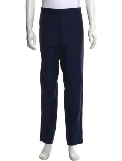 Pre-owned Boglioli Virgin Wool Dress Pants In Blue