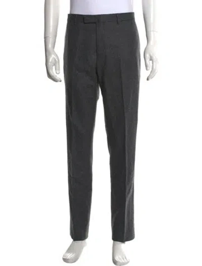 Pre-owned Boglioli Virgin Wool Dress Pants In Grey