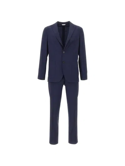 Boglioli Virgin Wool Suit In Blue