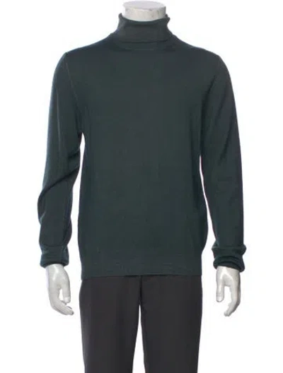 Pre-owned Boglioli Virgin Wool Turtleneck Pullover W/ Tags In Grey