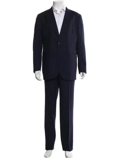 Pre-owned Boglioli Virgin Wool Two-piece Blazer In Blue