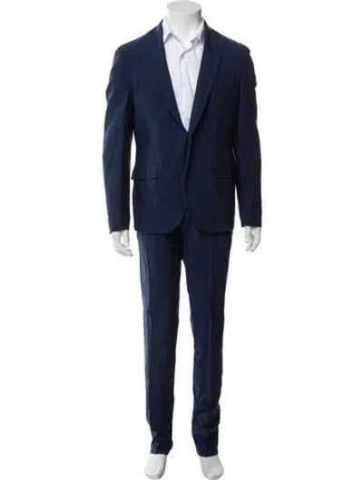 Pre-owned Boglioli Virgin Wool Two-piece Suit In Blue