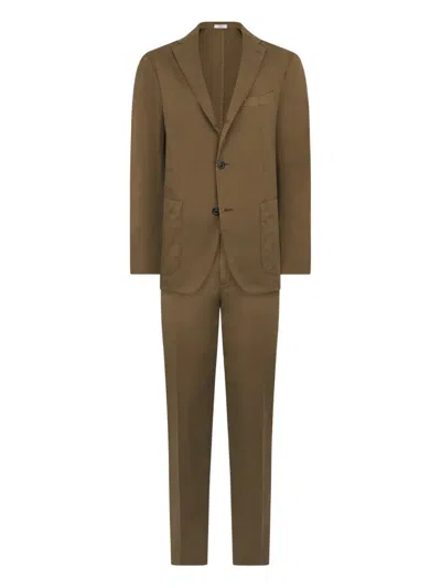 BOGLIOLI WHIPSTITCH-TRIM SUIT