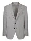 Boglioli White/beige Seersucker Jacket In Beige