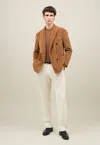 Boglioli Wide Wale Corduroy Double-breasted K-jacket In Brown