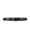 Boglioli Woman Belt Black Size 39.5 Leather