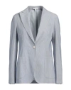 Boglioli Woman Blazer Blue Size 4 Cotton In Blue