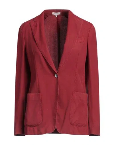 Boglioli Woman Blazer Brick Size 4 Wool In Red