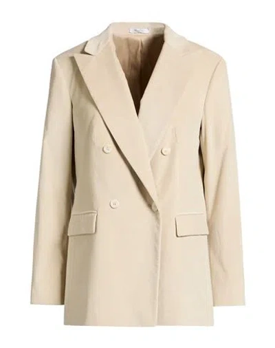 Boglioli Woman Blazer Ivory Size 8 Cotton, Elastane