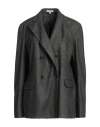 Boglioli Woman Blazer Lead Size 8 Cashmere, Polyester In Grey