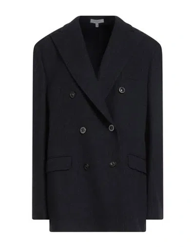 Boglioli Woman Blazer Midnight Blue Size 12 Virgin Wool, Cashmere In Black