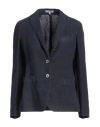 Boglioli Woman Blazer Midnight Blue Size 4 Linen In Blue