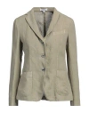 Boglioli Woman Blazer Military Green Size 4 Linen