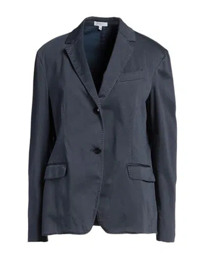 Boglioli Woman Blazer Midnight Blue Size 4 Linen In Navy