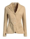 Boglioli Woman Blazer Sand Size 4 Cotton, Linen, Elastane In Beige