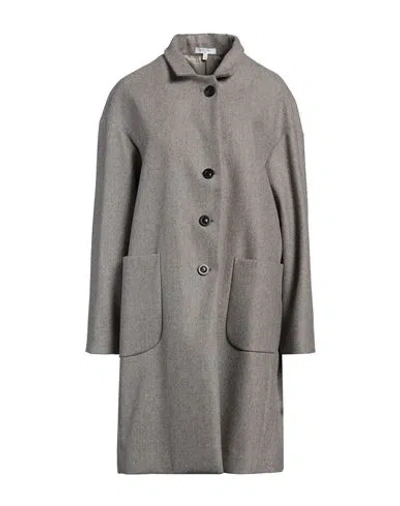 Boglioli Woman Coat Grey Size 16 Wool