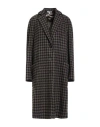 Boglioli Woman Coat Khaki Size 6 Virgin Wool, Cashmere In Multi