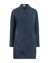 Boglioli Woman Overcoat & Trench Coat Slate Blue Size 4 Cupro In Blue