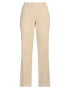 Shop Boglioli Woman Pants Cream Size 10 Cotton, Elastane In White