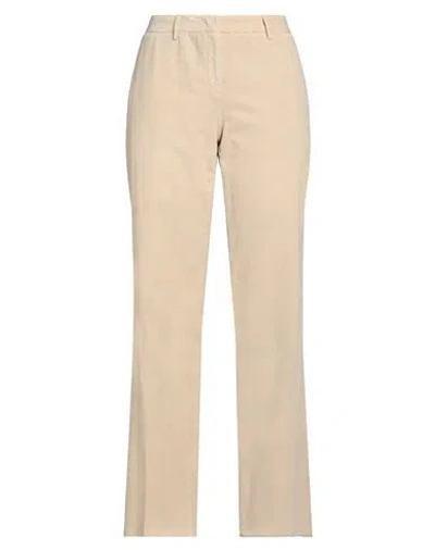 BOGLIOLI BOGLIOLI WOMAN PANTS CREAM SIZE 10 COTTON, ELASTANE