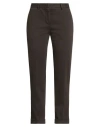 Boglioli Woman Pants Dark Brown Size 4 Cotton, Elastane