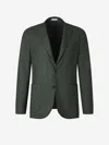 Boglioli Long-sleeved Suit Coat In Green