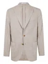 Boglioli Wool Blazer In Neutral