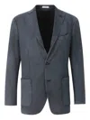 Boglioli Wool Blazer In Blue