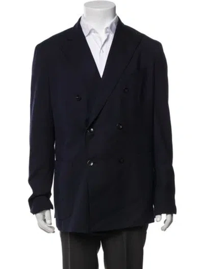 Pre-owned Boglioli Wool Blazer In Blue