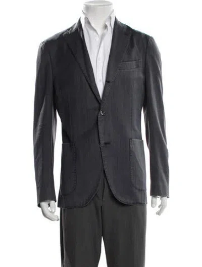 Pre-owned Boglioli Wool Blazer In Blue