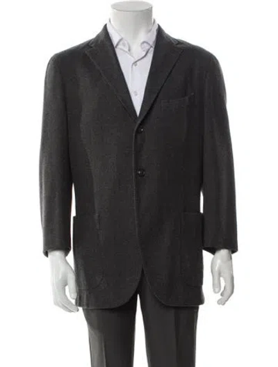 Pre-owned Boglioli Wool Blazer In Gray