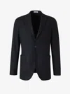 Boglioli Navy Blue Wool Jacket In Midnight Blue