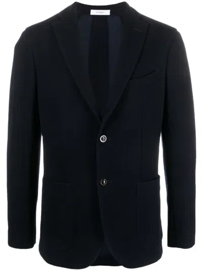 Boglioli Wool Blend Single-breasted Jacket In Blue