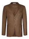 Boglioli K-jacket Jacket In Melange Wool In Brown