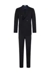 Boglioli Wool Canva B-line Suit In Blue
