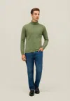 Boglioli Roll-neck Speckled Sweater In Green