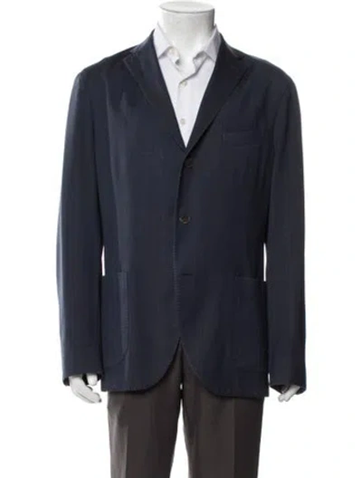 Pre-owned Boglioli Wool Coat In Blue