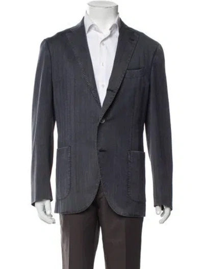 Pre-owned Boglioli Wool Coat In Gray
