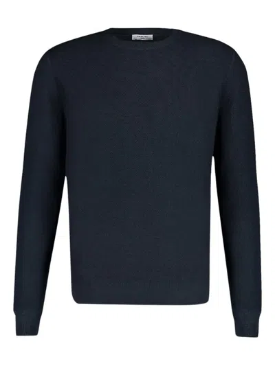 Boglioli Wool Crew-neck Sweater In Blue