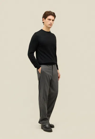 Boglioli Wool Crewneck In Black