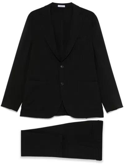 Boglioli Wool Double-breasted Suit In Blue