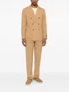 Boglioli Wool Double-breasted Suit In Brown